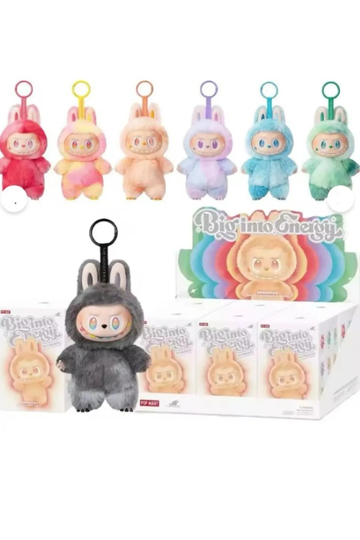 Tivens Popmart Labubu The Monsters Lisa Seme Heart Macarrr Vinyl Base Series Trendy Toy Decorations