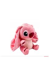 Stıch Pembe Peluş Oyuncak Fermuarlı Sürpriz Peluş Hediyelik Uyku Arkadaşı Stich Peluş Oyuncak 35cm
