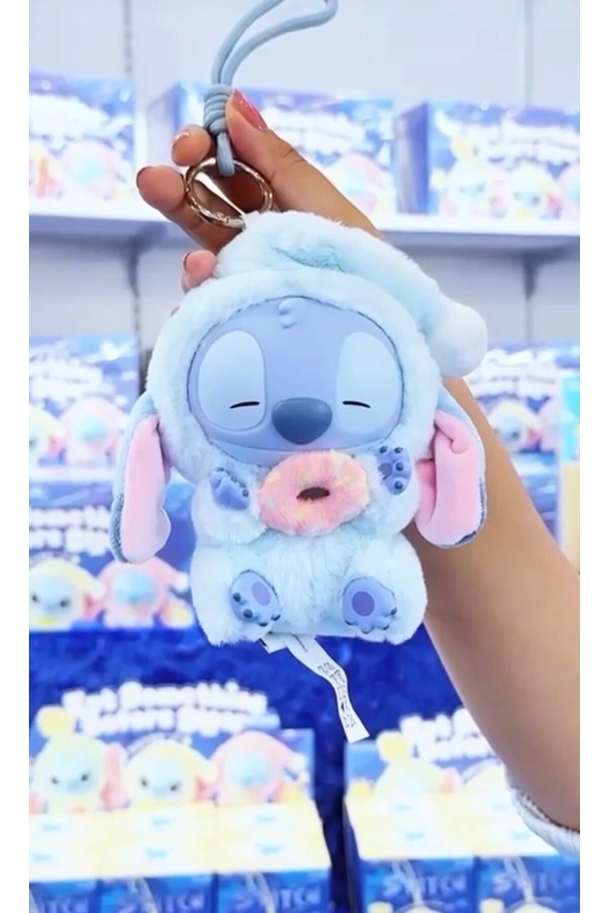 Peluş Koala Oyuncak Stich Sürpriz Paket Pelüş Stiç Labubu Askılı 15 cm