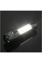 Ultra Güçlü 2500 Lumen 5w Cob Led Usb Şarjlı  El Feneri Avcılık,Kamp Feneri Deprem Çantalık Fener
