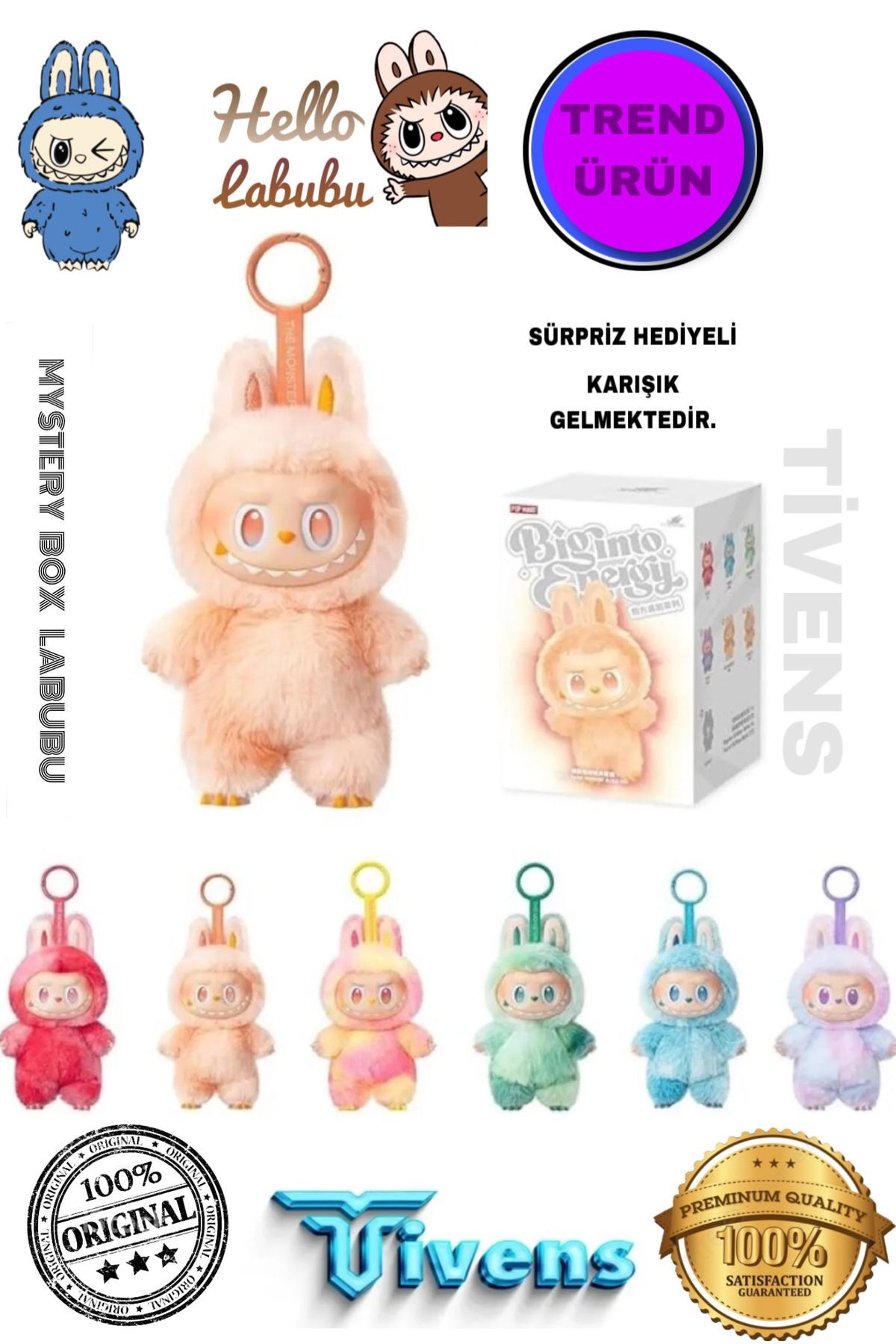Labubu Oyuncak Labubu Peluş Bebek Peluş Oyuncak Labubu Anahtarlık Model Oyuncak Bebek Labubu